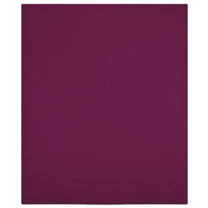 Чаршаф с ластик, бордо, 180x200 см, памук