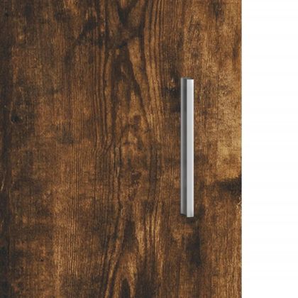 Поставка за аквариум, опушен дъб, 101x41x58 см, инженерно дърво