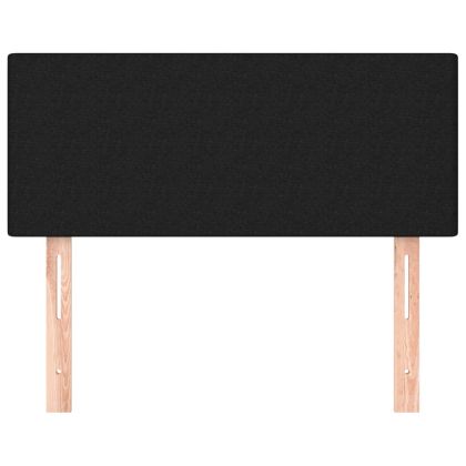 Горна табла за легло, черна, 90x5x78/88 см, плат
