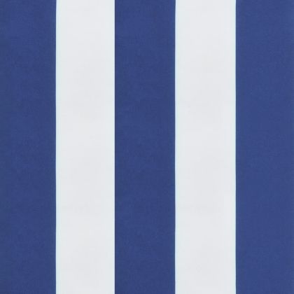 Възглавници за градински стол 6 бр синьо и бяло 40x40x4 см плат