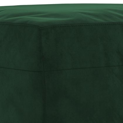 Пейка, тъмнозелена, 70x35x41 см, кадифе