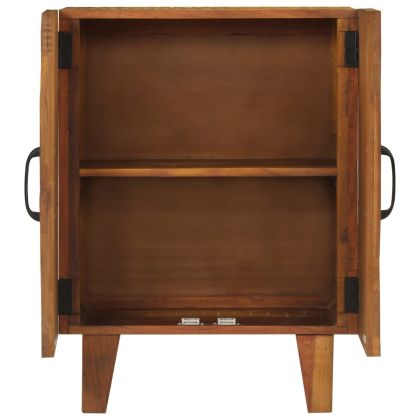 Ръчно резбован бюфет 55x30x75 см масивно регенерирано дърво