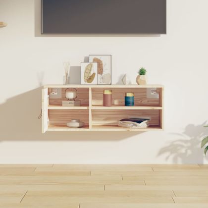 Стенен шкаф, 80x30x30 см, борово дърво масив