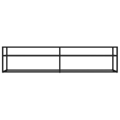 ТВ шкаф, прозрачен, 180x40x40,5 см, закалено стъкло