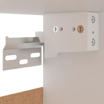 Висящи шкафове 2 бр. "Lyon" черни 50x31x60 см, инженерно дърво