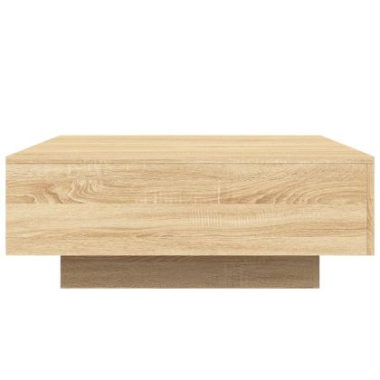 Маса за кафе, дъб сонома, 80x80x31 см, инженерно дърво