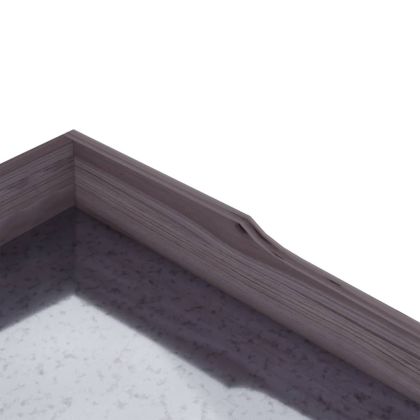 Маса за разсаждане с рафтове сива 78x38x82,5 см масивна ела