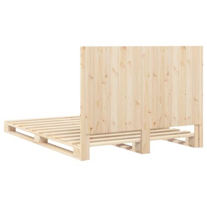 Рамка за легло с табла, 140х200 см, бор масив