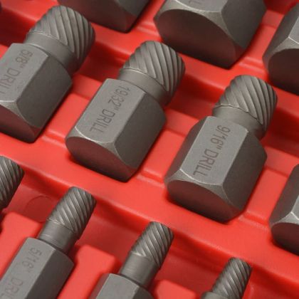 Комплект винтови екстрактори от 25 части, стомана