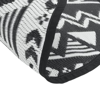 Килим за открито, ARAKIL черен, Ø200 см, PP