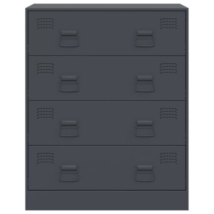 Бюфет, антрацит, 67x39x83 см, стомана