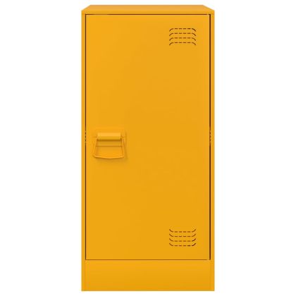 Бюфет, горчица жълто, 34,5x39x73 см, стомана