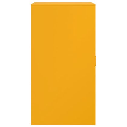 Бюфет, горчица жълто, 34,5x39x73 см, стомана