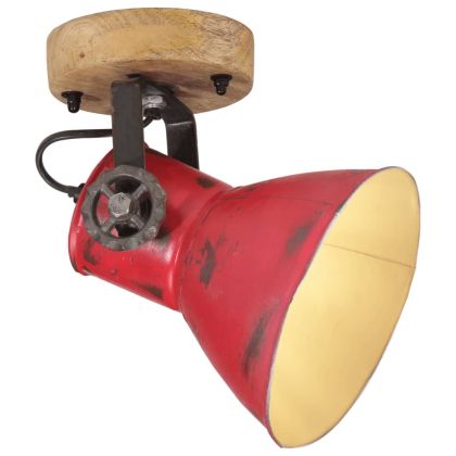 Стенна лампа 25 W състарено червено 11,5x11,5x25 см E27