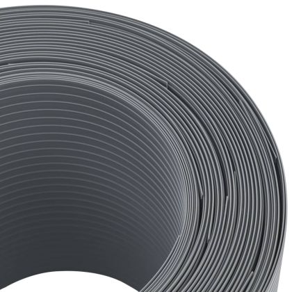Ленти за покриване на огради 10 бр сив 252,5x19 см PVC