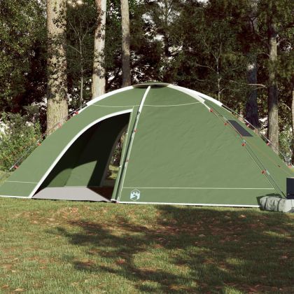 Къмпинг палатка за 8 души, зелена, водоустойчива