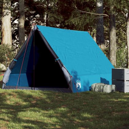 Къмпинг палатка A-рамка, 2-местна, синя, водоустойчива
