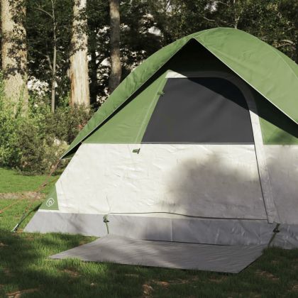 Куполна къмпинг палатка, 2-местна, зелена, водоустойчива