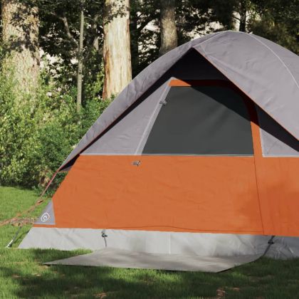 Куполна къмпинг палатка, 2-местна, оранжева, водоустойчива