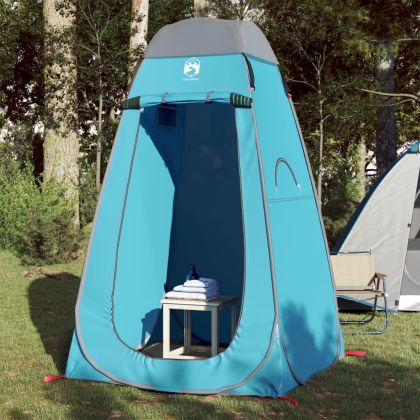 Палатка за уединение, синя, изскачаща, водоустойчива