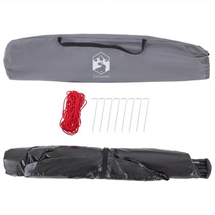 Плажна палатка, 3-местна, сиво, бързо освобождаване