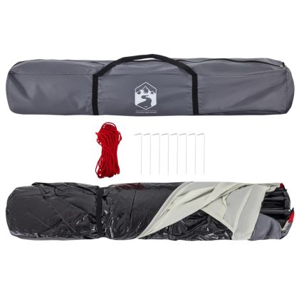 Плажна палатка, 4-местна, сиво, бързо освобождаване