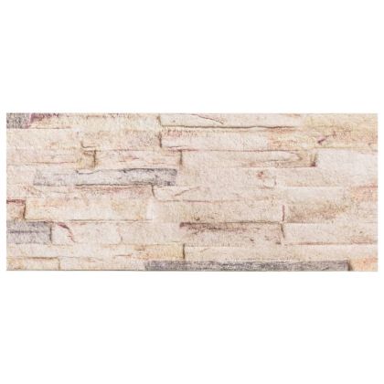 3D стенни панели 14 бр бяло и червено 100x25 см EPS