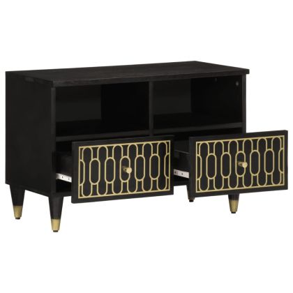 ТВ шкаф, 70x33x46 см, масивно мангово дърво