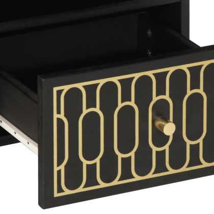 ТВ шкаф, 70x33x46 см, масивно мангово дърво