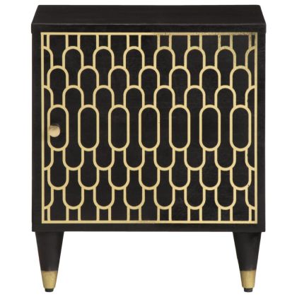 Нощно шкафче, 40x33x46 см, масивно мангово дърво