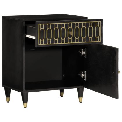 Нощно шкафче 50x33x60 см мангово дърво масив