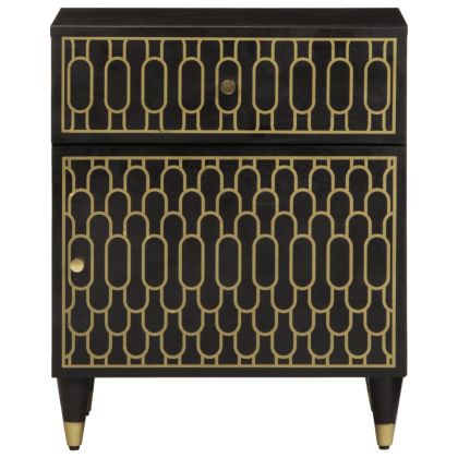 Нощно шкафче 50x33x60 см мангово дърво масив