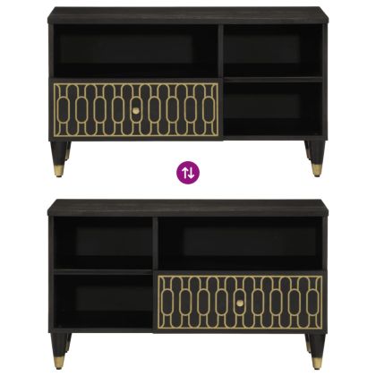 ТВ шкаф, 80x33x46 см, мангово дърво масив