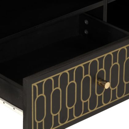 ТВ шкаф, 80x33x46 см, мангово дърво масив