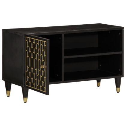 ТВ шкаф, 80x31,5x46 см, мангово дърво масив