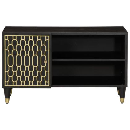 ТВ шкаф, 80x31,5x46 см, мангово дърво масив