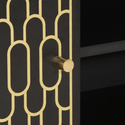 ТВ шкаф, 80x31,5x46 см, мангово дърво масив