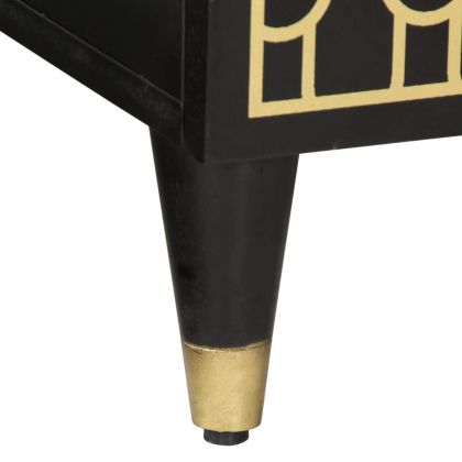 ТВ шкаф, 80x31,5x46 см, мангово дърво масив