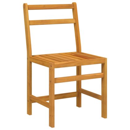 Балконски комплект от 3 части, масивна акациева дървесина