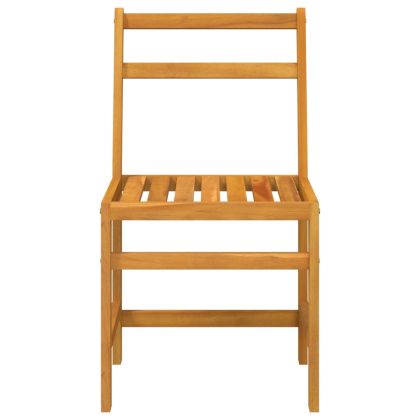 Балконски комплект от 3 части, масивна акациева дървесина