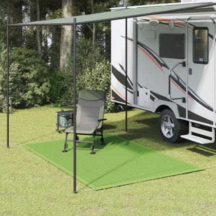 Килим за палатка, светлозелен, 250x200 см, HDPE