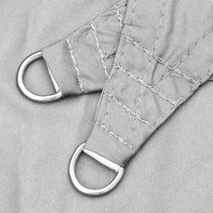 Слънцезащитно платно светлосиво 4x4x4 м 100% полиестер Оксфорд