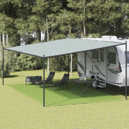 Килим за палатка, светлозелен, 400x700 см, HDPE
