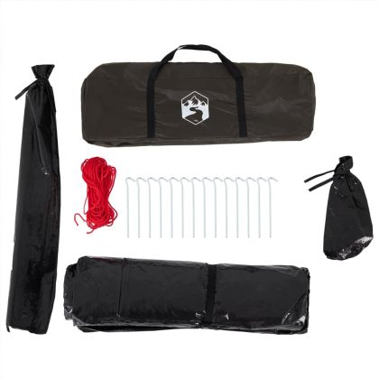 Риболовна палатка за 4 души, кафява, водоустойчива