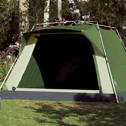 Къмпинг палатка, кабинна, 4-местна, зелена, бързо освобождаване