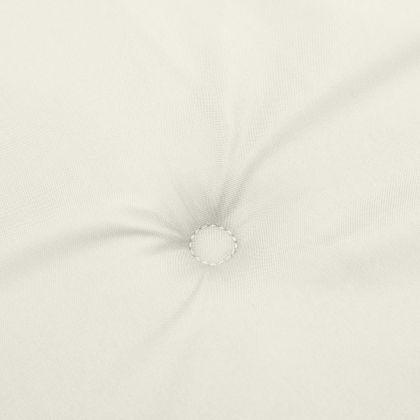 Възглавници за столове 6 бр меланж кремави 100x50x4 см плат