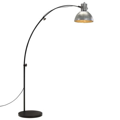 Подова лампа, 25 W, винтидж, сребриста, 150 см, E27