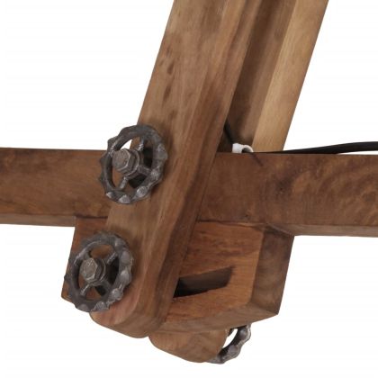 Лампа за таван 25 W, винтидж, сребриста, 105x30x65-108 см, E27