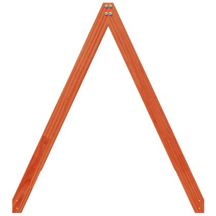 Покрив за детско легло восъчнокафяв 209x95,5x88 см бор масив