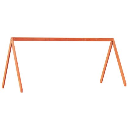 Покрив за детско легло восъчнокафяв 199x80,5x88 см бор масив